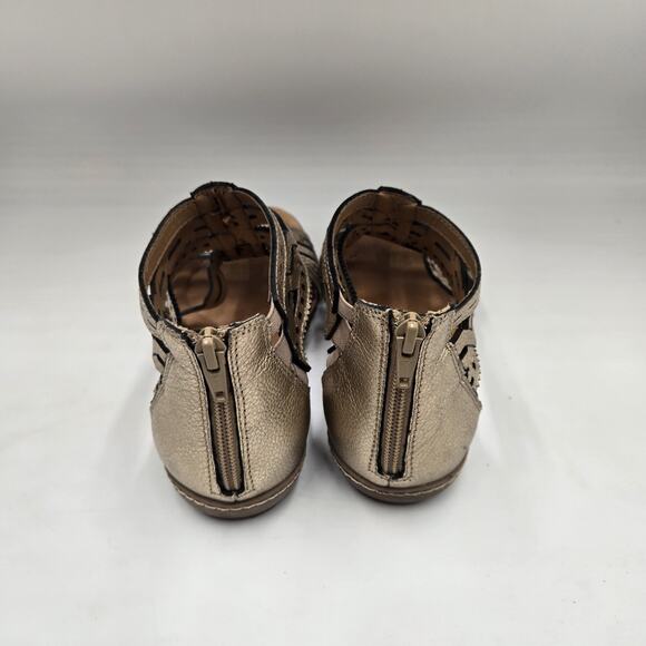 Earth Gold Gladiator Sandal Zip Back & Laces Women’s Size 11 M Comfort - Picture 4 of 7
